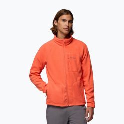Bluza polarowa męska Columbia Fast Trek II. Czerwone bluzy bez kaptura męskie Columbia, m, z polaru. Za 174.99 zł.