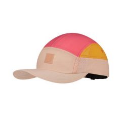 Czapka z daszkiem BUFF 5 PANEL GO CAP DOMUS APRICOT. Brązowe czapki męskie Buff, bez wzorów, sportowe. Za 145.92 zł.