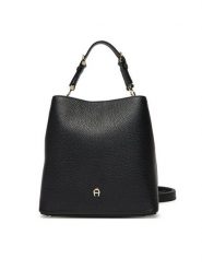 Aigner Torebka Delia S 136160 Czarny. Czarne torebki klasyczne damskie Aigner, bez wzorów, ze skóry, bez dodatków. Za 2,209.00 zł.