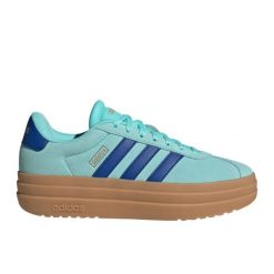 Buty adidas Vl Court Bold W JS3813 niebieskie. Niebieskie buty sportowe na co dzień damskie bez wzorów, z gumy. Za 422.57 zł.