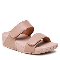 Klapki FitFlop. Brązowe klapki damskie FitFlop, bez wzorów, bez obcasa. Za 269.99 zł.