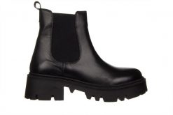 Botki Bayla-161 138 23513 Black 161600, Czarny, Skóra naturalna - 40. Czarne botki damskie Bayla, na zimę, z gumy, eleganckie, z okrągłym noskiem, za kostkę, bez obcasa, bez zapięcia. W wyprzedaży za 269.10 zł.