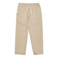 Spodnie męskie Element Chiilin Twill. Brązowe spodnie materiałowe męskie Element, bez wzorów, z bawełny, sportowe. W wyprzedaży za 185.00 zł.