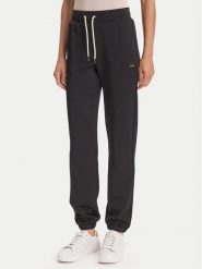 Guess Spodnie dresowe V5YB06 KBSL2 Czarny Regular Fit. Czarne spodnie dresowe damskie Guess, xl, z aplikacjami, z dresówki. Za 259.99 zł.