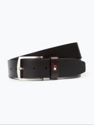 Tommy Hilfiger pasek skórzany Mężczyźni skóra brązowy, 90. Brązowe paski męskie Tommy Hilfiger, bez wzorów, ze skóry, eleganckie. Za 229.95 zł.