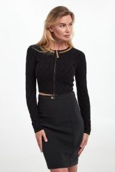 Sweter/kardigan damski zapinany na zamek ELISABETTA FRANCHI. Kardigany damskie Elisabetta Franchi, bez wzorów. Za 1,949.00 zł.