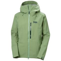 Damska kurtka wodoodporna Helly Hansen Verglas Bc. Zielone kurtki damskie Helly Hansen, bez wzorów, bez kaptura, narciarskie. Za 1,307.50 zł.