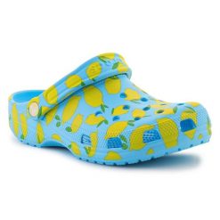 Klapki Crocs Classic Fresh Fruits Clog 211008-4WD niebieskie. Niebieskie klapki damskie bez wzorów, bez obcasa. Za 360.01 zł.