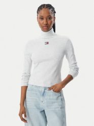 Tommy Jeans Bluzka DW0DW23251 Szary Slim Fit. Szare topy sportowe damskie Tommy Jeans, s, bez wzorów, z bawełny, bez ramiączek. Za 203.99 zł.