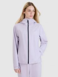 4F Kurtka przejściowa membrana 5000 damska - fioletowa XS. Fioletowe kurtki damskie 4f, m, bez wzorów, z dzianiny, z kapturem. W wyprzedaży za 139.99 zł.