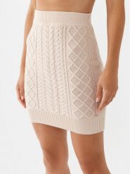 Guess Spódnica mini W3YD68 Z37L1 Szary Regular Fit. Szare spódniczki damskie Guess, l, z aplikacjami, z bawełny, mini. Za 639.99 zł.