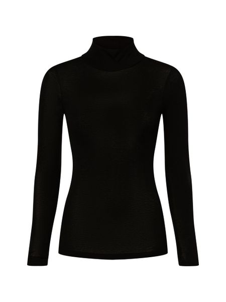 Samsøe Samsøe koszulka z długim rękawem - Sadou Kobiety Lyocell czarny, M. Czarne t-shirty damskie Samsoe & Samsoe, m, bez wzorów, z bawełny, bez kołnierzyka. Za 379.95 zł.
