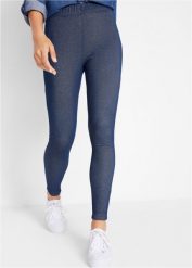 Legginsy termoaktywne w optyce dżinsowych. Niebieskie bielizna termoaktywna damska bonprix, bez wzorów, z jeansu. Za 84.99 zł.