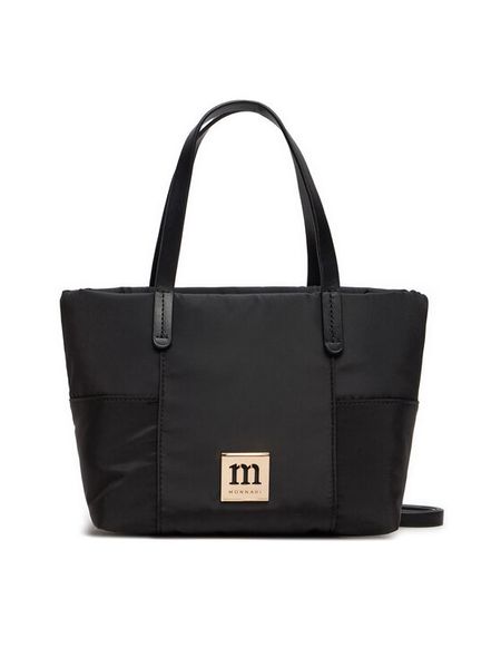 Monnari Torebka BAG2890-020 Czarny. Czarne torebki klasyczne damskie Monnari, bez wzorów, z materiału, bez dodatków. Za 149.99 zł.