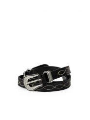 Pepe Jeans Pasek "Lou" | PL020801 | Lou | Kobieta | Czarny. Czarne paski damskie Pepe Jeans, bez wzorów, z jeansu, retro. W wyprzedaży za 139.00 zł.