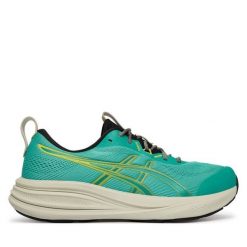 Buty do biegania Asics. Zielone obuwie do biegania damskie Asics. Za 489.99 zł.