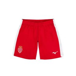 Short Domicile AS Monaco 2026/27. Czerwone szorty męskie Mizuno, l, z materiału, na fitness i siłownię. Za 271.50 zł.