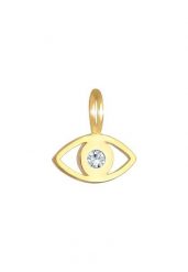 Elli Damski Charm Evil Eye Symbol Trend Minimal z kryształkami ze srebra próby 925 sterling silver Naszyjniki 1 ct. Szare naszyjniki damskie Elli, na co dzień, srebrne. Za 163.99 zł.