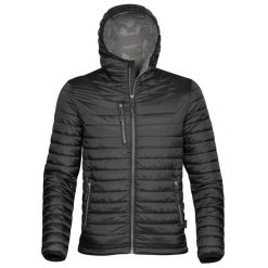 Męska Ocieplana Kurtka Zimowa Z Kapturem Gravity (trwała, Wodoodporna). Czarne kurtki męskie STORMTECH, na zimę, m, bez wzorów, sportowe, z kapturem. Za 506.99 zł.