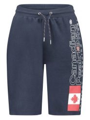 Canadian Peak Bermudy dresowe "Pogoeak" w kolorze granatowym rozmiar: 3XL. Niebieskie szorty męskie Canadian Peak, bez wzorów, z dresówki. Za 87.81 zł.