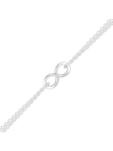 Eclat d'Argent Srebrna bransoletka z elementem ozdobnym rozmiar: onesize. Szare bransoletki damskie Eclat d'Argent, srebrne. Za 65.99 zł.