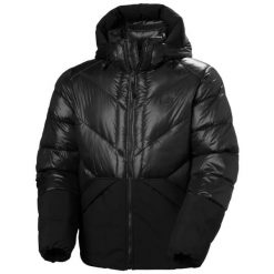 Kurtka puchowa Helly Hansen Village Down. Czarne kurtki męskie Helly Hansen, m, bez wzorów, z puchu, bez kaptura. Za 1,429.50 zł.