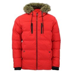 Kurtka puchowa damska z kapturem i futrem Peak Mountain. Czarne kurtki damskie Peak Mountain, xl, bez wzorów, z futra, z kapturem. Za 324.50 zł.