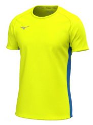 Koszulka Mizuno. Żółte t-shirty sportowe męskie Mizuno, l, z materiału, bez ramiączek, do biegania. Za 215.50 zł.