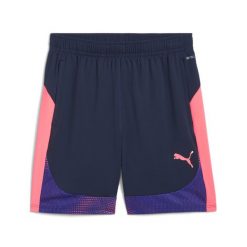 Męskie szorty individualFINAL PUMA Club Navy Dark Amethyst Blue Purple. Fioletowe szorty męskie Puma, z dzianiny, bez kołnierzyka. Za 102.60 zł.