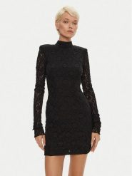 ROTATE Sukienka koktajlowa Gabriella 113072100 Czarny Slim Fit. Czarne sukienki damskie ROTATE, bez wzorów, z bawełny, wizytowe, bez kołnierzyka, bez ramiączek. Za 599.99 zł.
