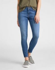 LEE SCARLETT CROPPED DAMSKIE SPODNIE JEANSOWE JEANSY DŻINSY RURKI 112106375. Niebieskie jeansy damskie Lee. Za 199.99 zł.