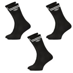 Skarpety męskie sportowe Umbro - 3 PAK. Czarne skarpetki męskie Umbro, bez wzorów, z bawełny. Za 59.00 zł.