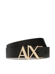 Armani Exchange Pasek Męski 951017 CC505 71820 Czarny. Czarne paski męskie Armani Exchange, bez wzorów, ze skóry. Za 204.99 zł.