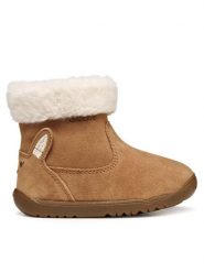 Geox Kozaki B Macchia B564PA 00022 C6627 Brązowy. Brązowe kozaki dziewczęce Geox, bez wzorów, ze skóry, bez obcasa. Za 219.99 zł.
