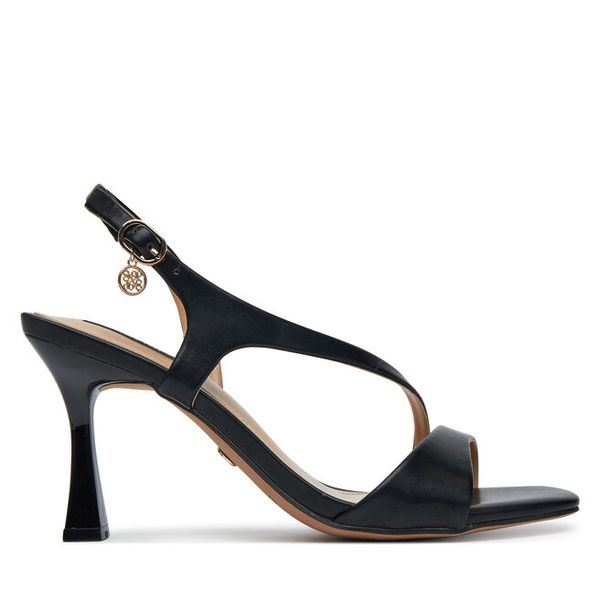 Sandały Nine West. Czarne sandały damskie Nine West, bez wzorów, bez obcasa, na szpilce. Za 229.99 zł.