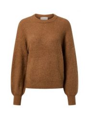 Msch Copenhagen sweter z dzianiny z zawartością alpaki - MSCHGustel Hope Kobiety brązowy, S/M. Brązowe swetry klasyczne damskie MSCH Copenhagen, m, z dzianiny, bez kołnierzyka. Za 229.95 zł.