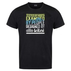 Męski bawełniany t-shirt Kilpi TYPON-M. Czarne t-shirty męskie Kilpi, m, bez wzorów, z bawełny, bez kołnierzyka. Za 75.03 zł.