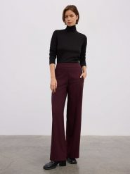 BGN Spodnie w kolorze bordowym rozmiar: 40. Czerwone spodnie materiałowe damskie BGN, bez wzorów, z materiału. Za 135.49 zł.