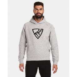 Męska bluza z kapturem Kilpi FJELA-M bawełniana. Szare bluzy z kapturem męskie Kilpi, m, z bawełny. Za 256.81 zł.