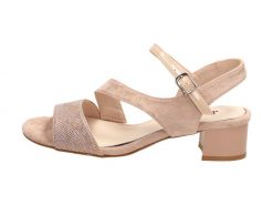 Różowe sandały damskie naObcasie Jezzi Sa177-5. Czerwone sandały damskie Jezzi, bez wzorów, z zamszu, bez obcasa, na obcasie. Za 119.00 zł.