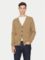 REPLAY Kardigan UK4456.000.G23138B Beżowy Regular Fit. Brązowe kardigany męskie Replay, m, bez wzorów, z bawełny, bez kołnierzyka. Za 279.99 zł.