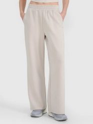 4F Spodnie dresowe w kolorze szarobrązowym rozmiar: L. Szare spodnie dresowe damskie 4f, l, bez wzorów, z bawełny. Za 113.10 zł.