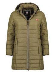 Canadian Peak Kurtka pikowana "Atikeak" w kolorze khaki rozmiar: S. Brązowe kurtki damskie Canadian Peak, s, bez wzorów, bez kaptura. Za 197.63 zł.