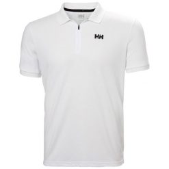 Koszulka polo z zamkiem błyskawicznym 1/2 Helly Hansen HP. Białe koszulki polo męskie Helly Hansen, m, bez wzorów, bez ramiączek. Za 279.99 zł.