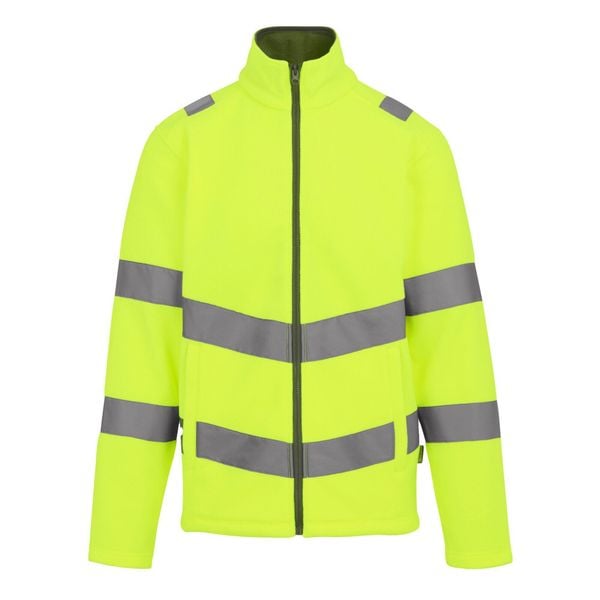 Męska Kurtka Pro Contract Thor HiVis Fleece Jacket. Żółte kurtki męskie Regatta, m, bez wzorów, z materiału, bez kaptura. Za 135.99 zł.