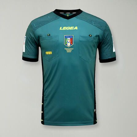 Koszulka sędziowska AIA MC 22-23. Czerwone t-shirty sportowe męskie Legea, m, z nylonu, bez ramiączek, do biegania. Za 96.00 zł.