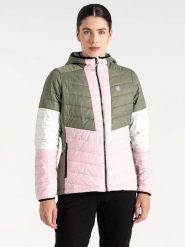 Dare 2b Kurtka pikowana "Lively" w kolorze oliwkowo-białym rozmiar: 38. Białe kurtki damskie Dare 2b, bez wzorów, bez kaptura. Za 130.81 zł.