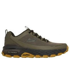 Buty trekkingowe Skechers Max Protect Promote Track. Zielone buty trekkingowe męskie Skechers, z syntetyku, bez zapięcia, trekkingowe. Za 411.00 zł.