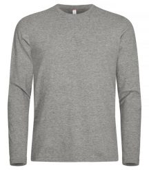 Clique Premium Fashion-T L/S – Premium koszulka z długim rękawem – Grey Melange. Szare koszulki męskie z długim rękawem CLIQUE, l. Za 122.39 zł.
