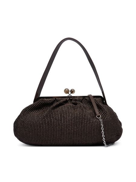 Weekend Max Mara Torebka 2615511095650 Brązowy ciemny. Brązowe torebki klasyczne damskie Weekend Max Mara, bez wzorów, z syntetyku, wizytowe, bez kołnierzyka, bez ramiączek. Za 1,739.00 zł.